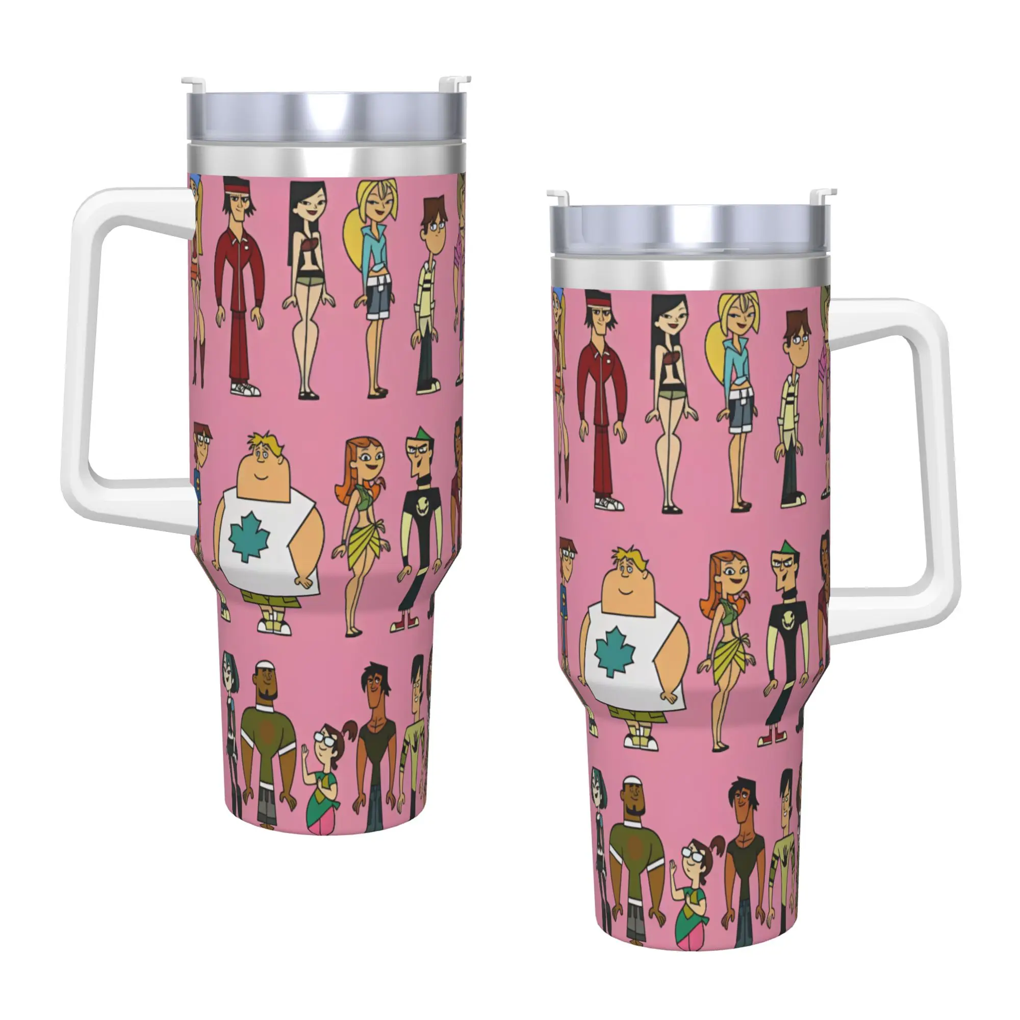 Stainless Steel Tumbler Totals Dramas Characters Thermal Cups  Insulated Cold Drink Mugs Cup Beach Custom Water Bottle