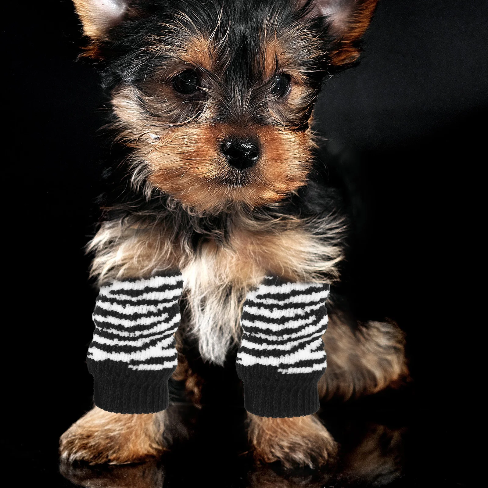 

1 Set Leg Protector Sleeve Cotton Dog Socks Small Puppy Breathable Washable Reusable Footwear For Portable Cotton Socks Dogs