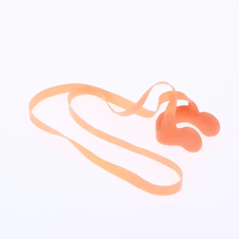 Adult Nose Clip Swimmings Silicone Rope Swimming Nose Clip Swimming With String Comfortable Soft Latex Plugs For Children Kids view 3