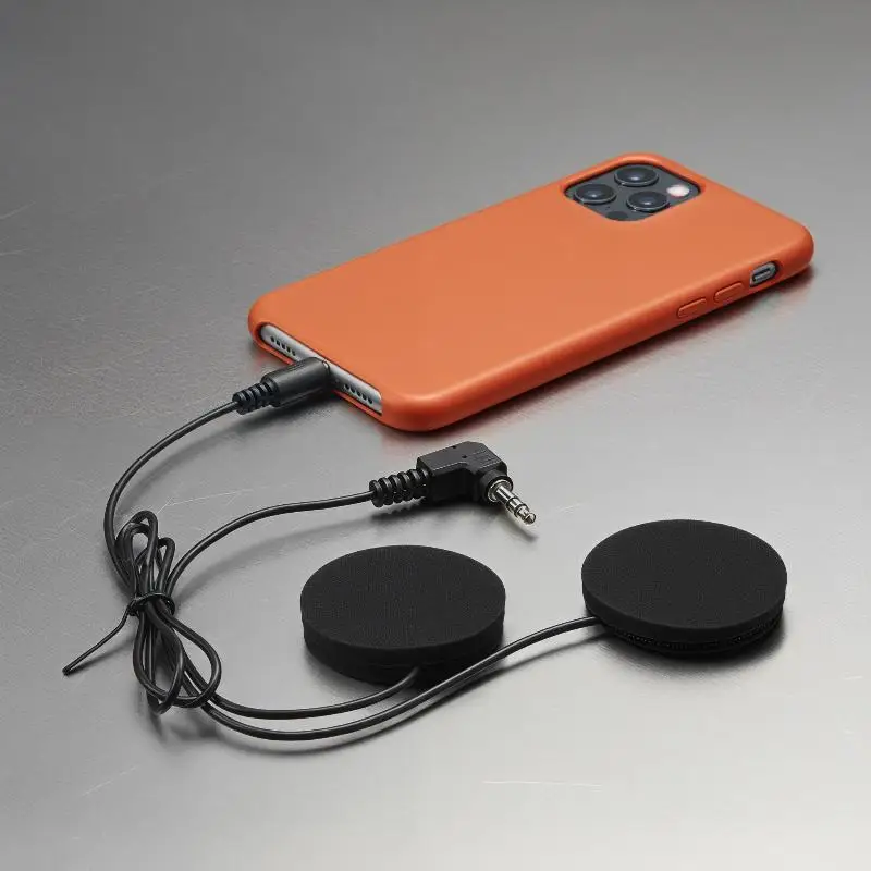 

1Pcs Full Face Helmet Dual Speaker Headphones Motorcycle Helmet Bluetooth Intercom With Soft Wire Mic & 3.5mm Speaker