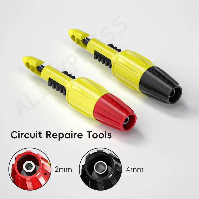 NewP30039 Insulation Wire Piercing Puncture Probe With 2mm/4mm Socket Test Hook Clip, Automotive Car Repair Test Probe