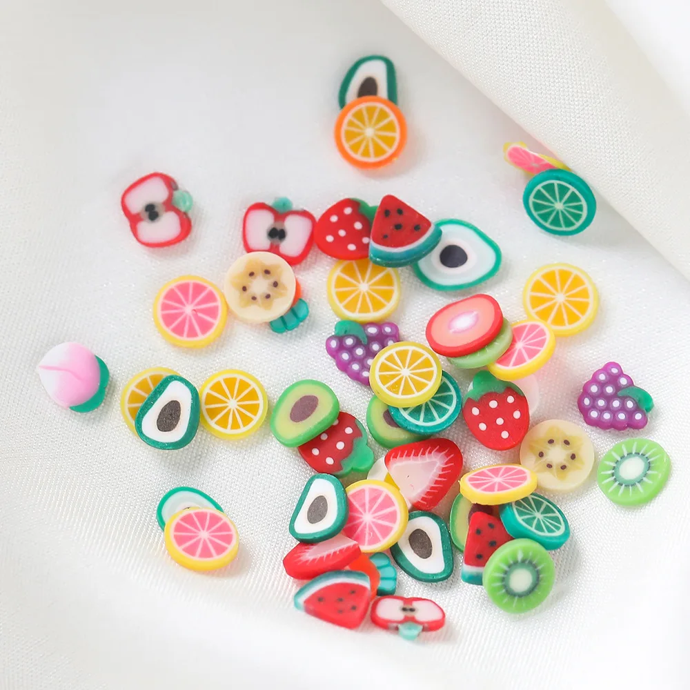 1Pcs New Soft Ceramic Jewelry, Fruit Slices, Bulk Patches, DIY Handmade Bead Materials,Versatile Jewelry Accessories Wholesale