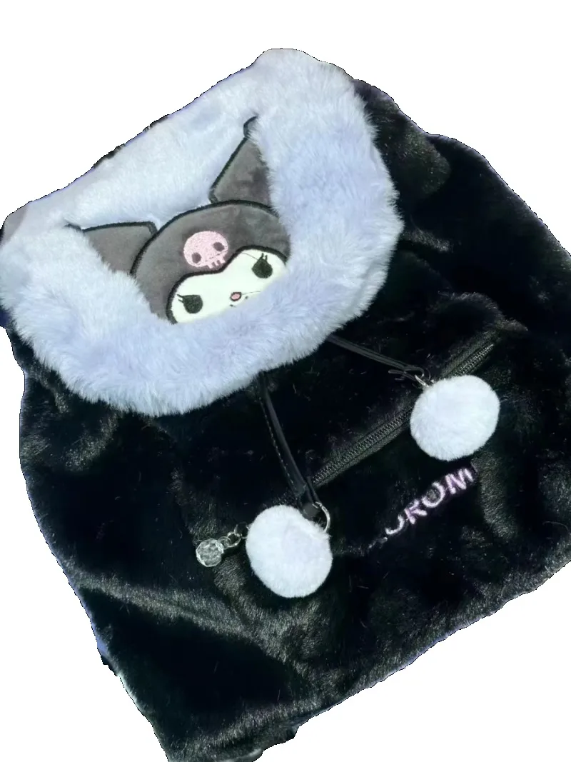 Sanrio Kawaii Kuromi pluszowy plecak Hello Kitty moja melodia kreskówka kreatywny Student o dużej pojemności, wyglądający dziewczęcy tornister