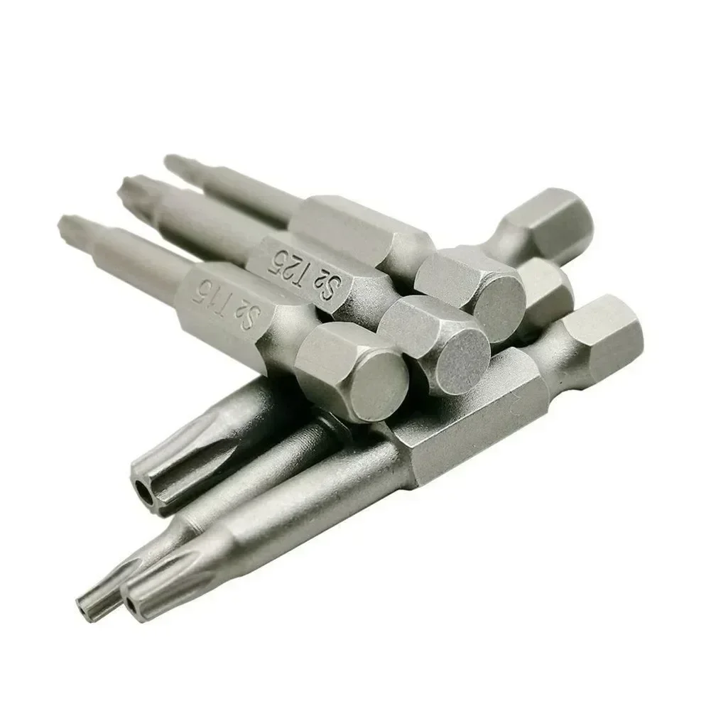 6pcs 50mm Magnetic Torx Screwdriver Bits 1/4\