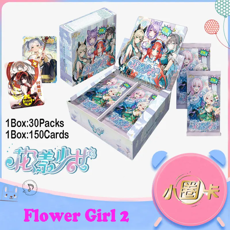 Newest Flower Girls 2 Collection Card Choice Very Popular Beautiful Cute Anime Waifu Booster Box CCG Doujin Toy And Hobbies Gift