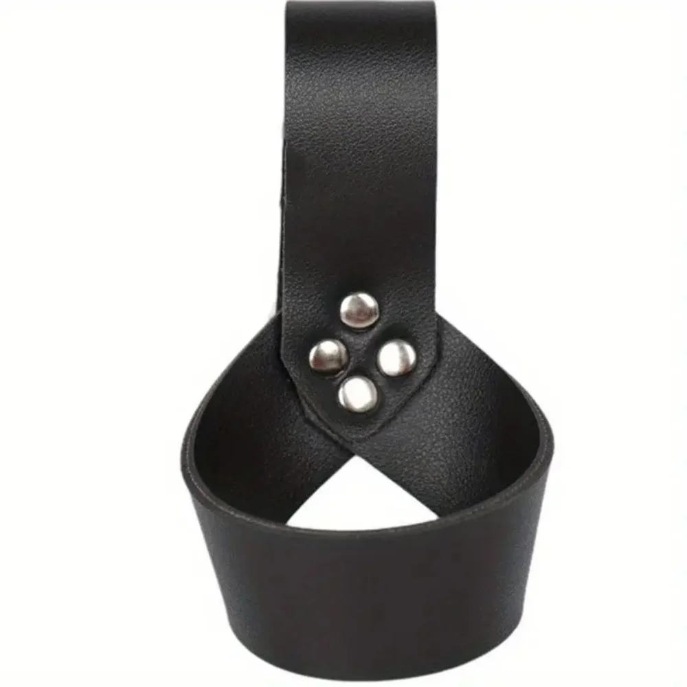 Mittelalterliche Ritterschärpe aus PU-Leder, Rapier-Ring, Schwerthalter, Halloween-Cosplay-Requisiten – Detail 10