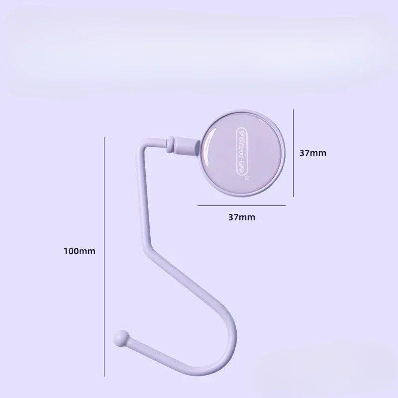 행어 헤비 듀티 테이블 지갑 가방 후크, 여행 핸드백, 카와이 테이블 사이드 백, 행어 사무실 책상 오거나이저, 귀여운 Morandi 가방, 1 개