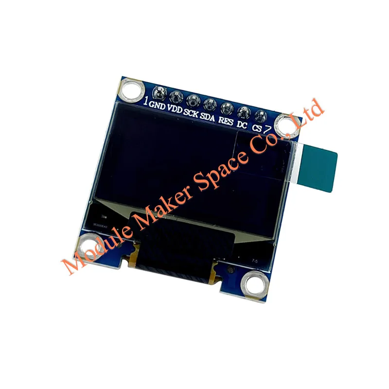 0.96" OLED Display Module 128x64 SSD1306 - 7-Pin SPI/I2C Interface Compatible with Arduino 51 MSP420 STIM32 SCR