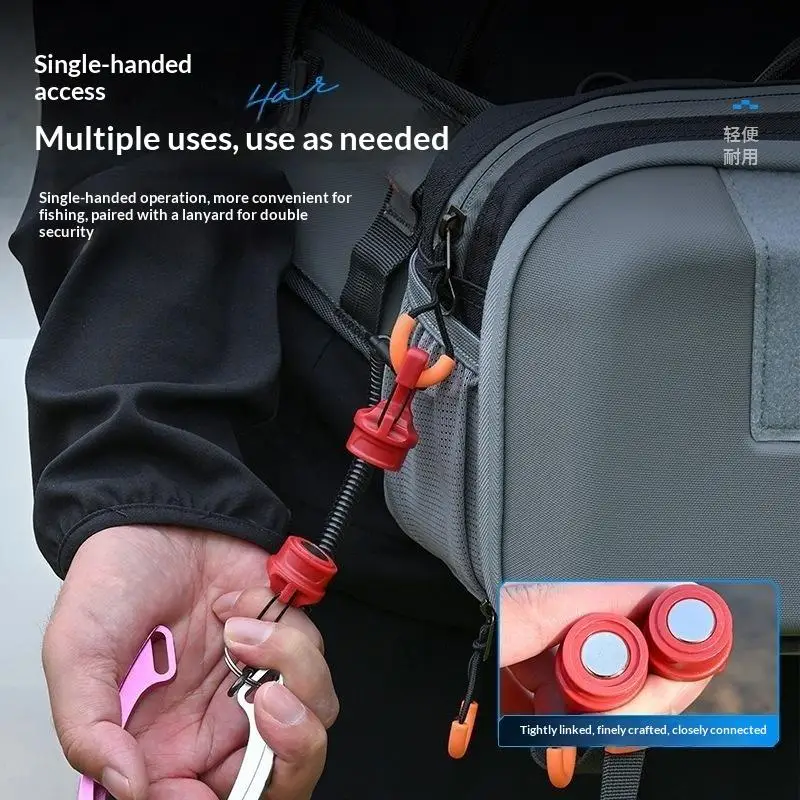Magnetischer Angelnetz-Freigabehalter mit Anti-Rutsch-Spiralband – Robustes Angelzubehör für alle Outdoor-Angelszenarien – Detail 9