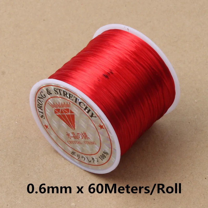 60M Strong Elastic Beading Cord for Jewellery Making