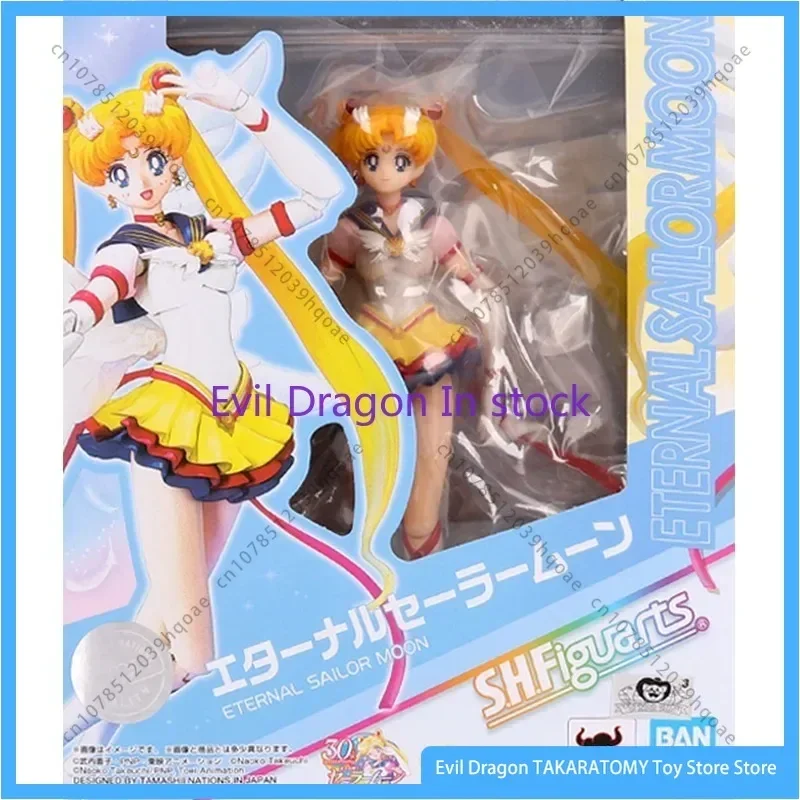 

В наличии, натуральная анимация Bandai, Сейлор Мун, экшн-фигурка, коллекция игрушек, модель, украшение, детский подарок