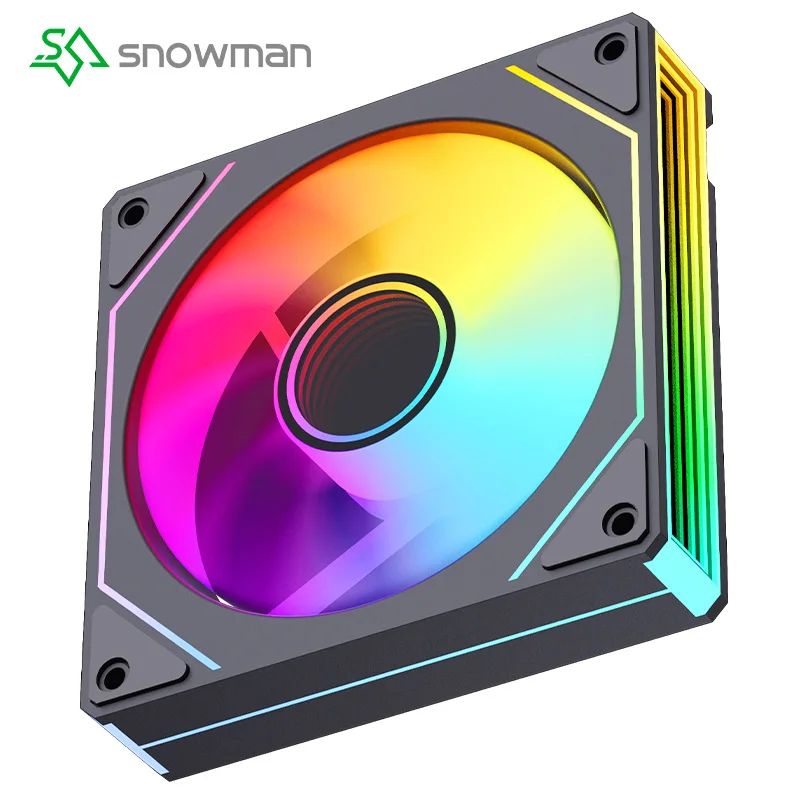

SNOWMAN LK120 ARGB Fan PC Fans 120mm Computer Case Fan PWM CPU Cooling Fans 3pin 5v Computer Chassis Fan fans argb 120mm