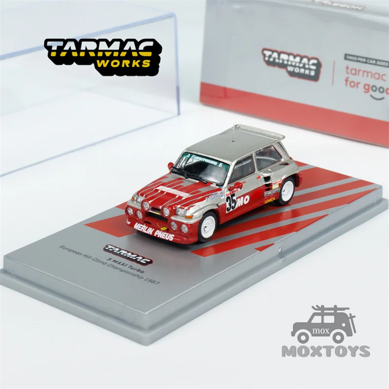 

Tarmac Work 1:64 5 MAXI Turbo Hill-Climb Red Diecast Model Car