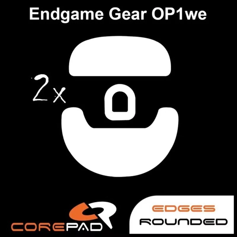 2 Sets Original Corepad Mouse Skates For Endgame Gear OP1we XM2w XM2we XM1 RGB XM1r Esports Smooth PTFE Glide