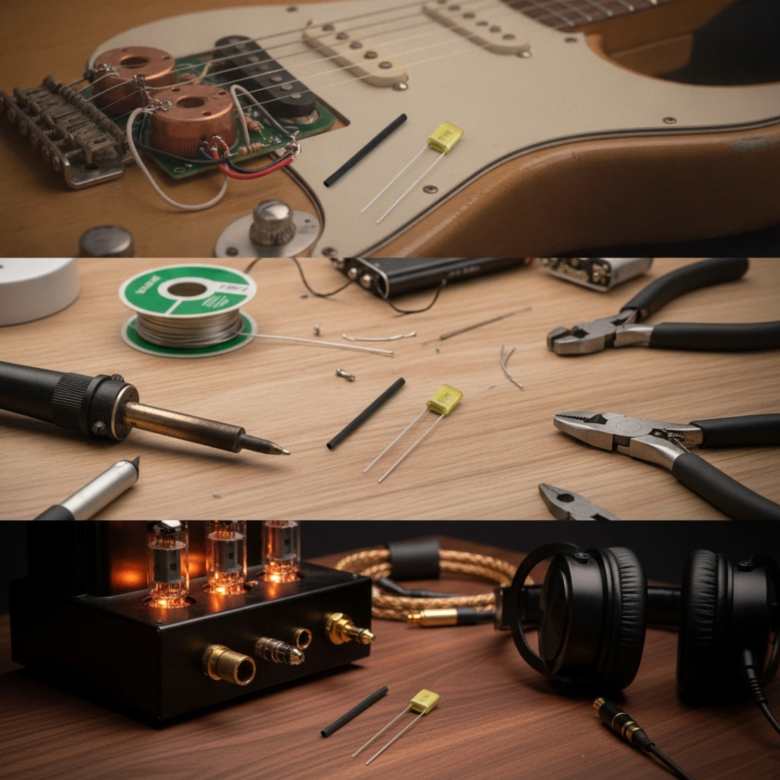 Guitar Treble Bleed Capacitor Crisp Sound Treble Bleed Capacitor Electronic Component Clean Harmonic Content Compact