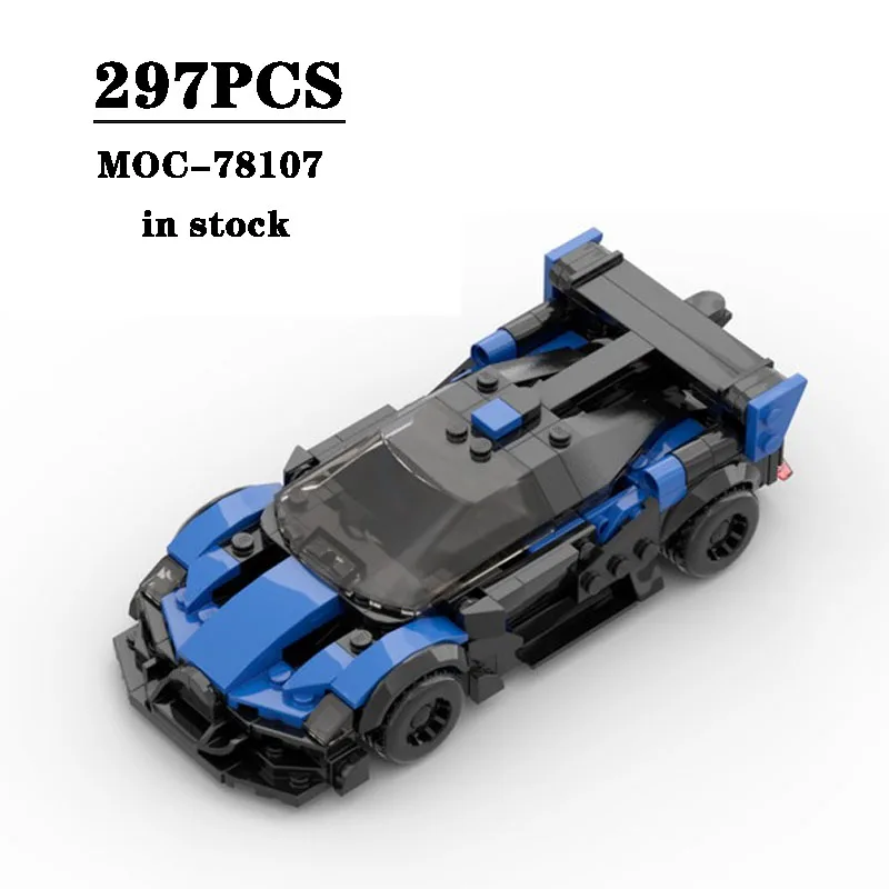 

Building Block MOC-78107 Super Small Sports Car Assembly Model 297PCS Adult Child Puzzle Education Birthday Christmas Toy Gift