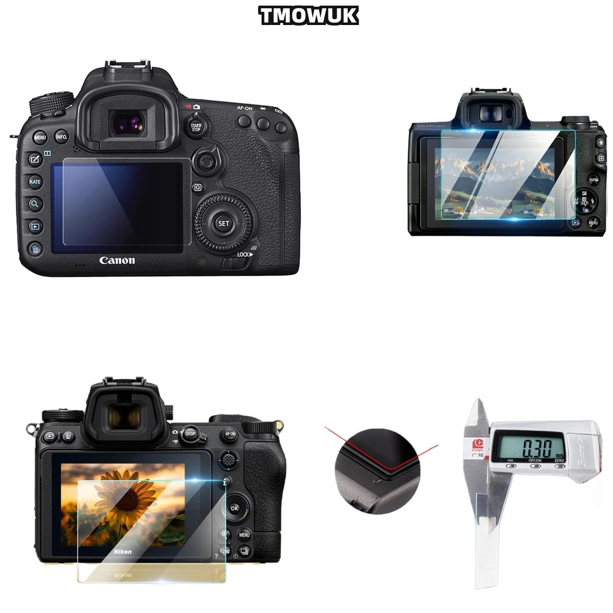 

Для Nikon D5300 D54 D5500 D5300 D5600, устойчивый к царапинам стеклянный экран 9H