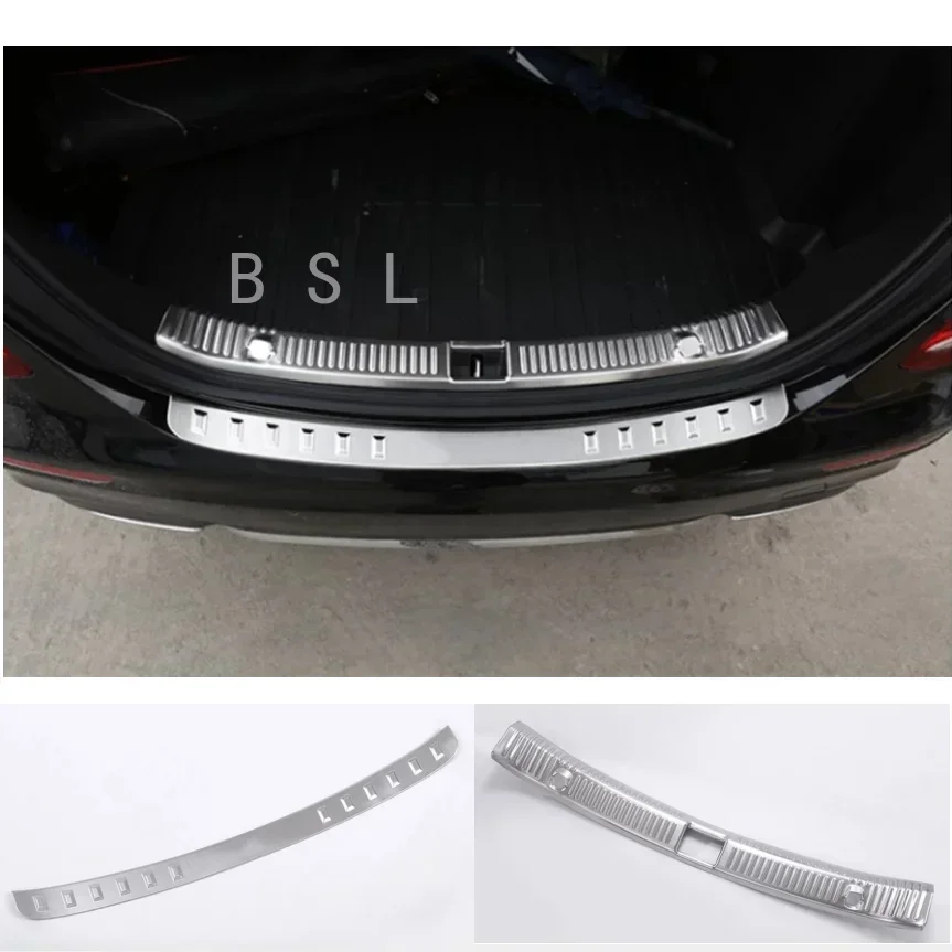 1 Pcs For Mercedes Benz 2016-17 E Class W213 E200 E300 Accessories Stainless Steel Interior/Exterior Rear Bumper Plate Protector