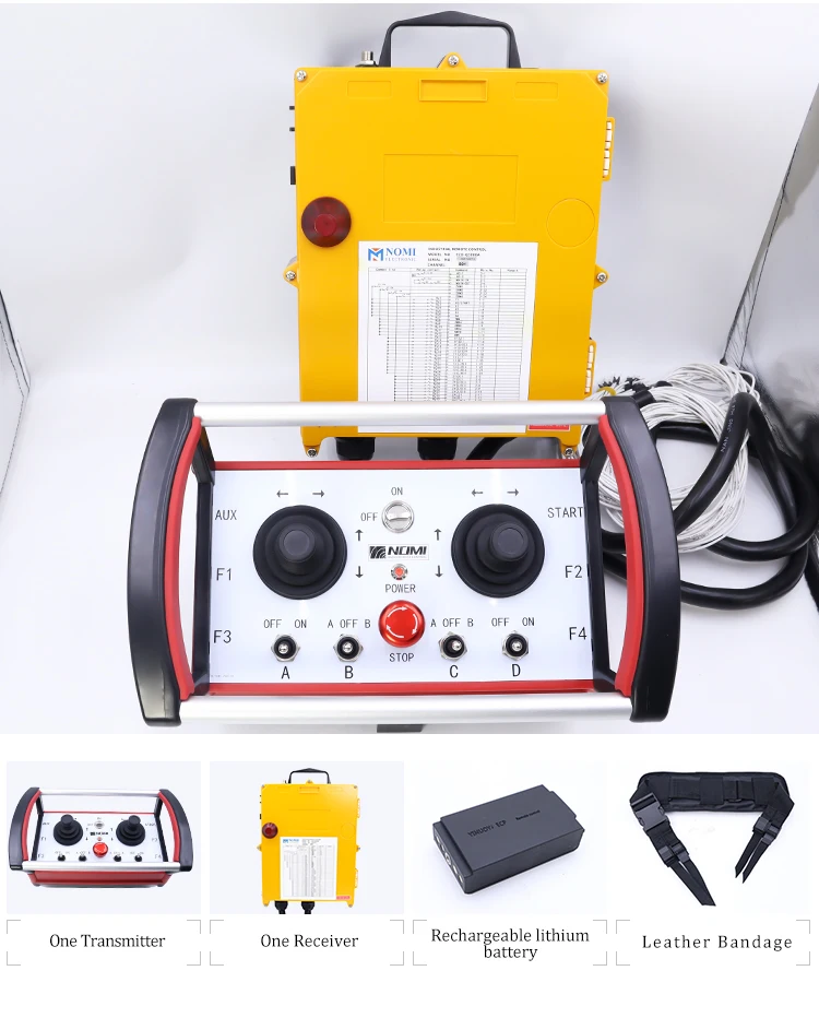 工場出荷時の価格 ECD-Q5000B 産業用ワイヤレスリモコンスマートラジオジョイスティックタワークレーン & トラック DC 12V