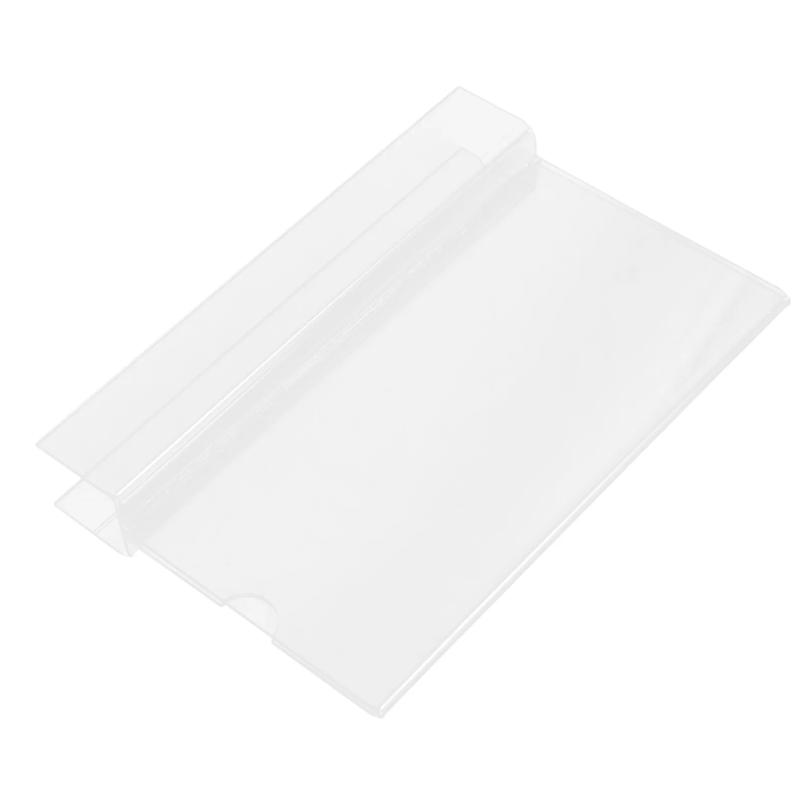 

Acrylic Nameplate Holder Clear Card Office Tag Rack Business Cards Workplace Accessory Desk ganizer Sturdy Design Portable