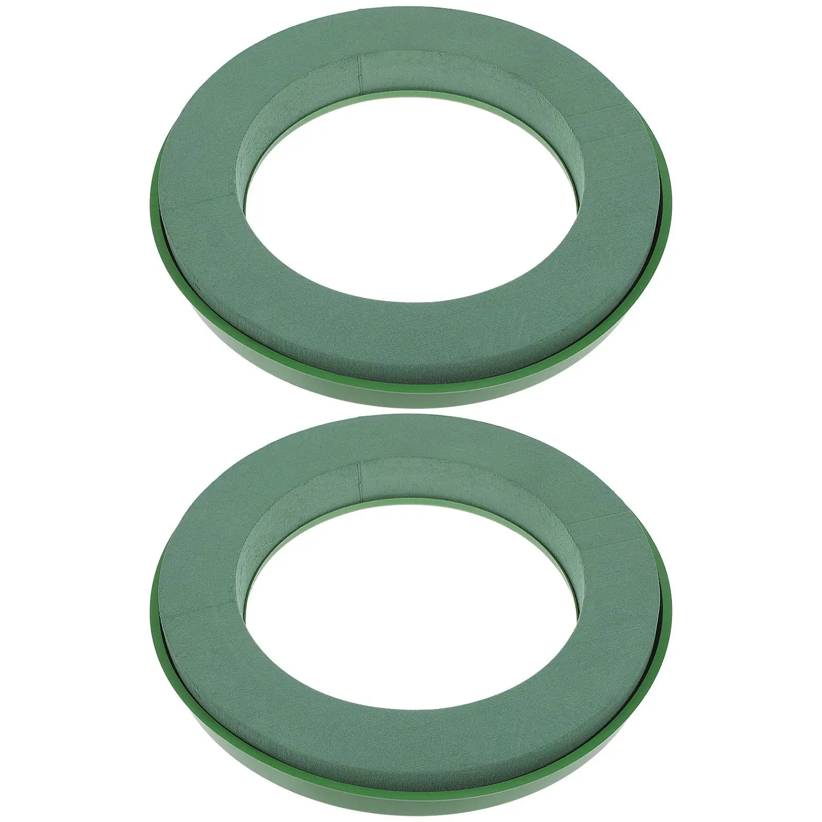 

2pcs Suction Cup Florist Supplies Wedding Car Decor DIY Floral Arrangement Mud Fade Resistant Foam Circle Ring Wet Crown