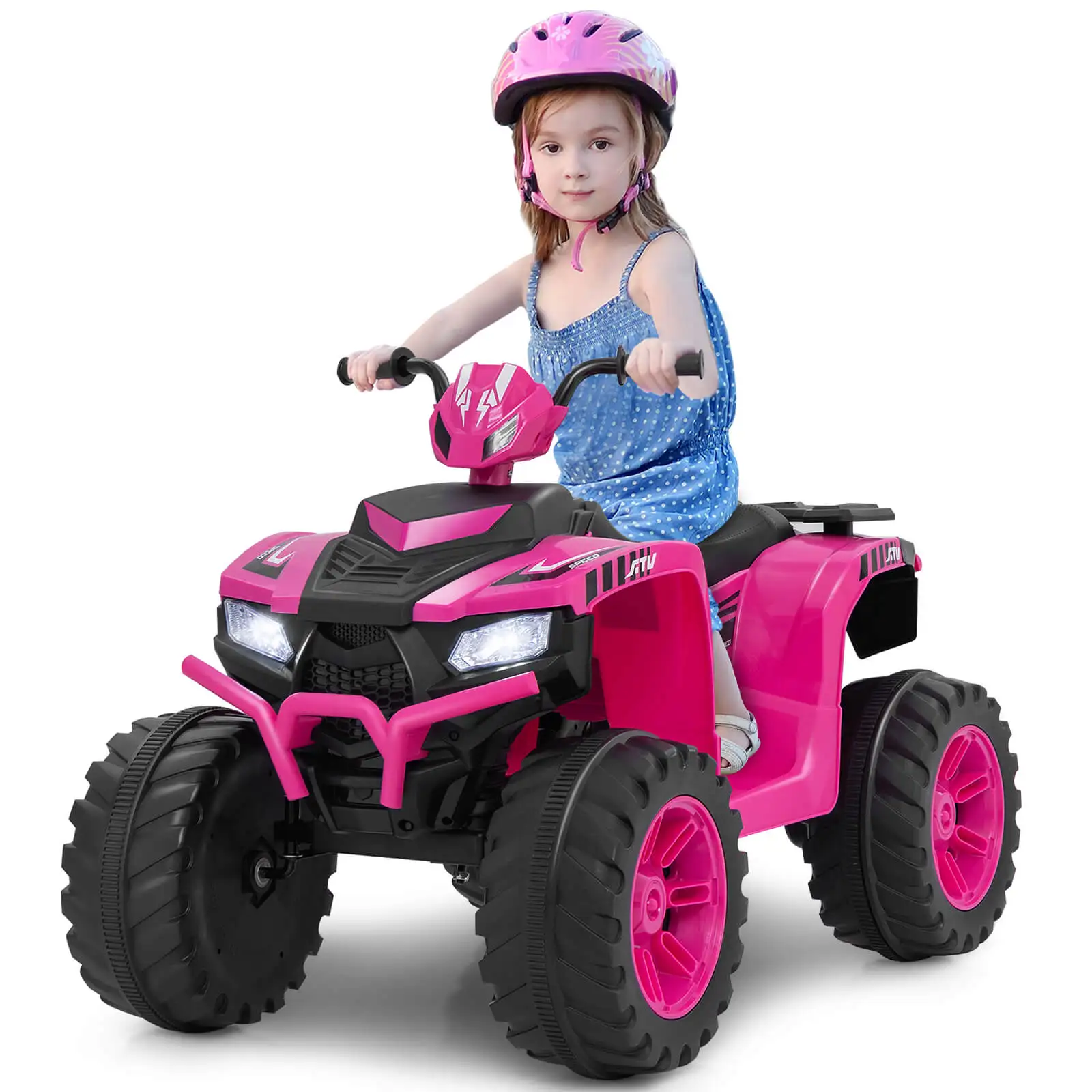 24V Kids Ride-On Electric ATV 4-Wheeler Quad Car with Wireless Connection