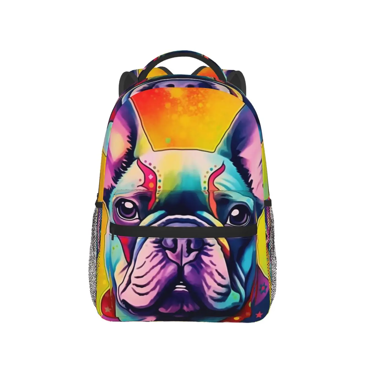 French Bulldog Puppy Facial Backpack Hot Sale Daypack Large Capacity Children BookBag School Bag Shoulder Bags for Men Women