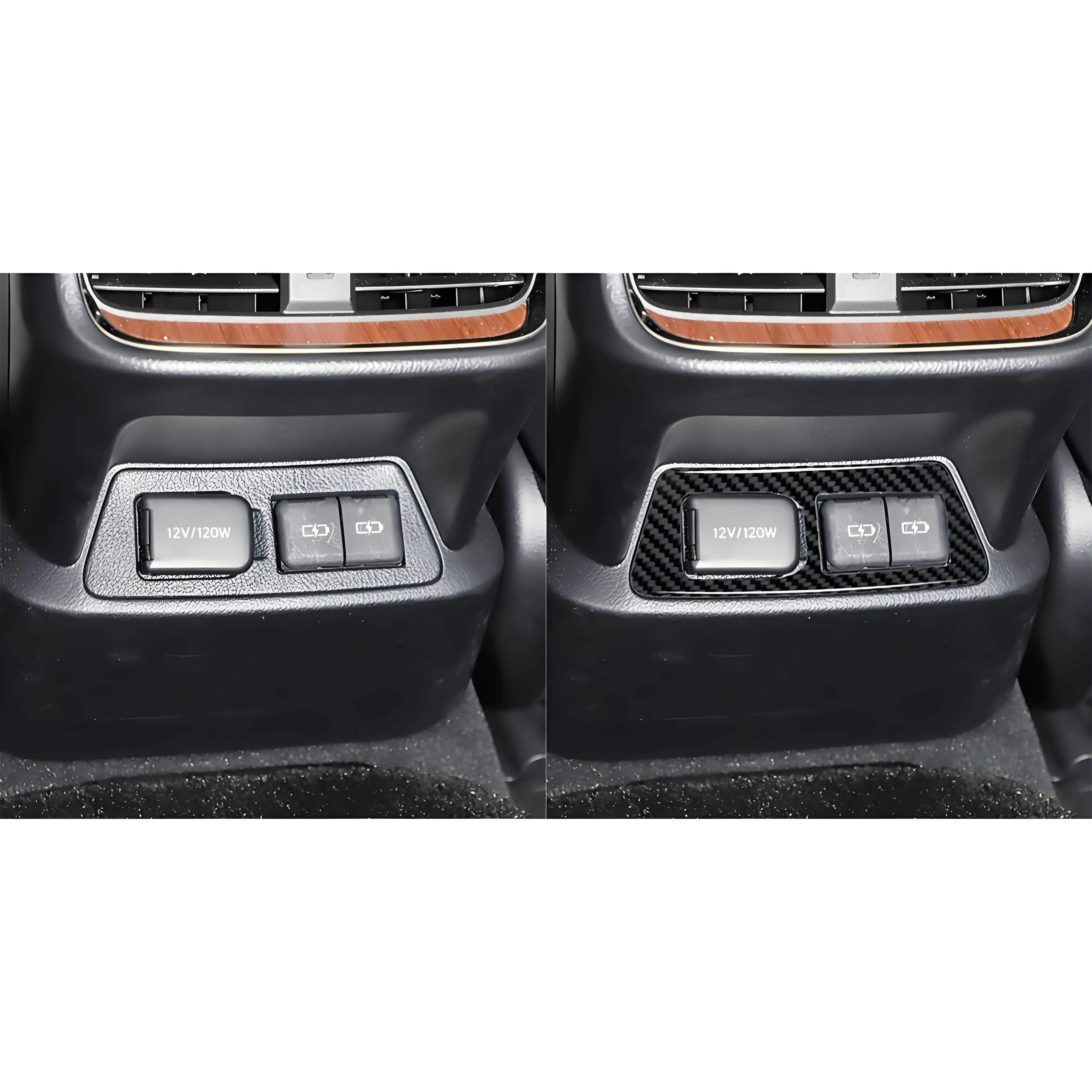 

For Lexus ES 250 300 350 260 2018-2021 Imitation Carbon Fiber Car Stickers Cover Car Interior Decorative Accessories