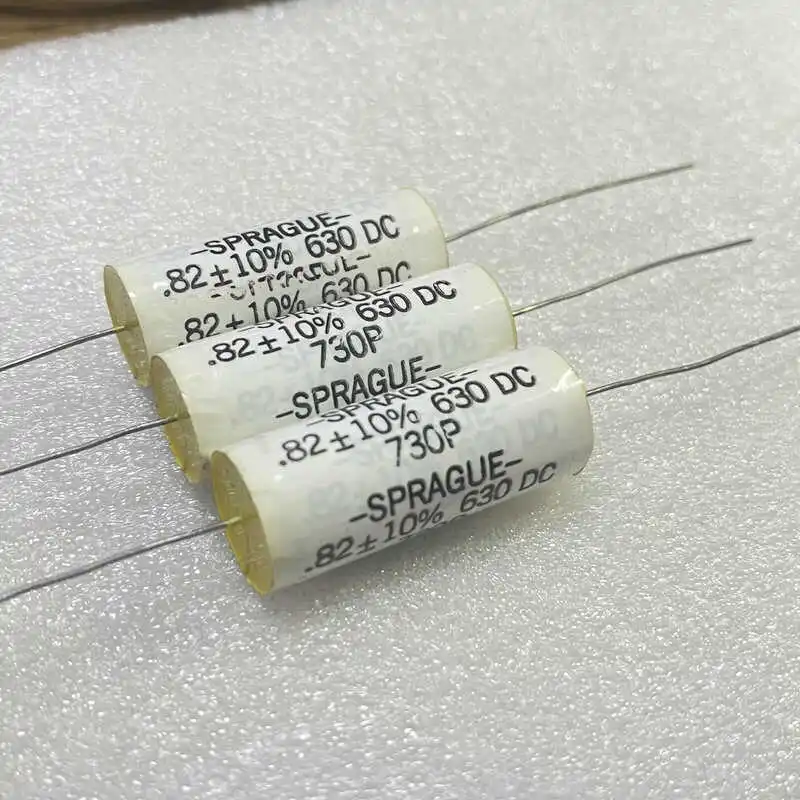 1PCS  730P 0.82UF 630V 824k Copper Foot Audio Coupling Capacitor