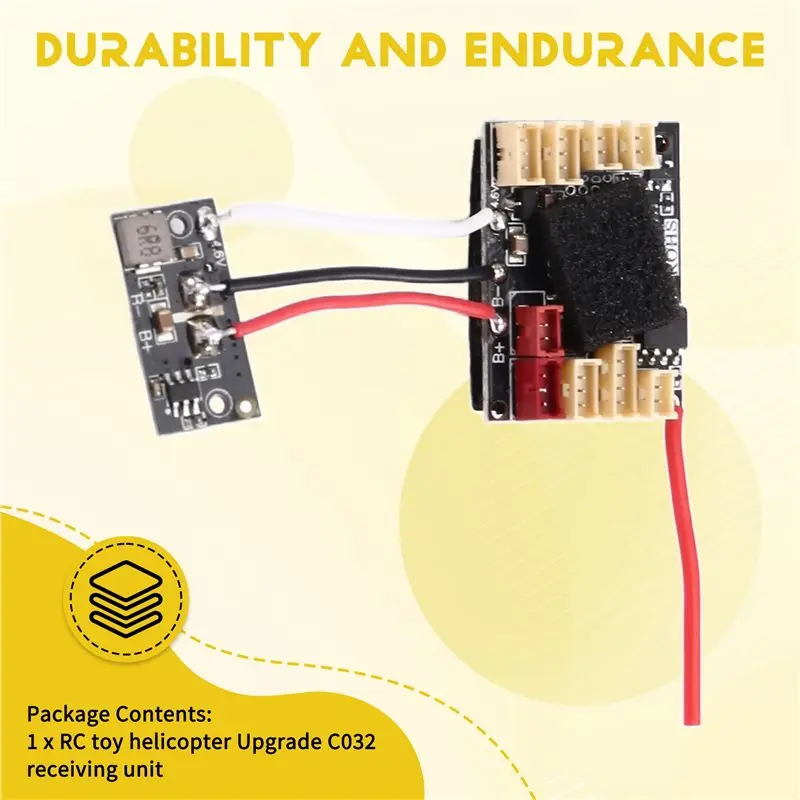 لوحدة الاستقبال المتوافقة مع RC C032 C032 لجزء استبدال ترقية طائرات الهليكوبتر RC