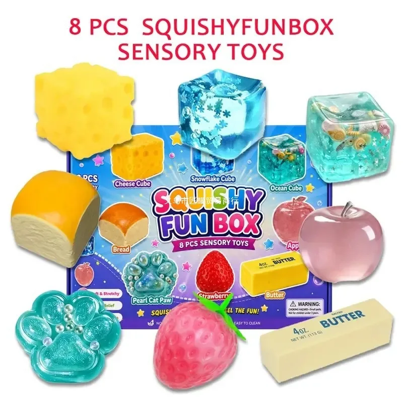 coffret-de-8-jouets-a-petrir-anti-stress-en-maltose-boite-collante-formes-pain-au-fromage-pomme-fraise-beurre-coffret-cadeau-pour-la-relaxation