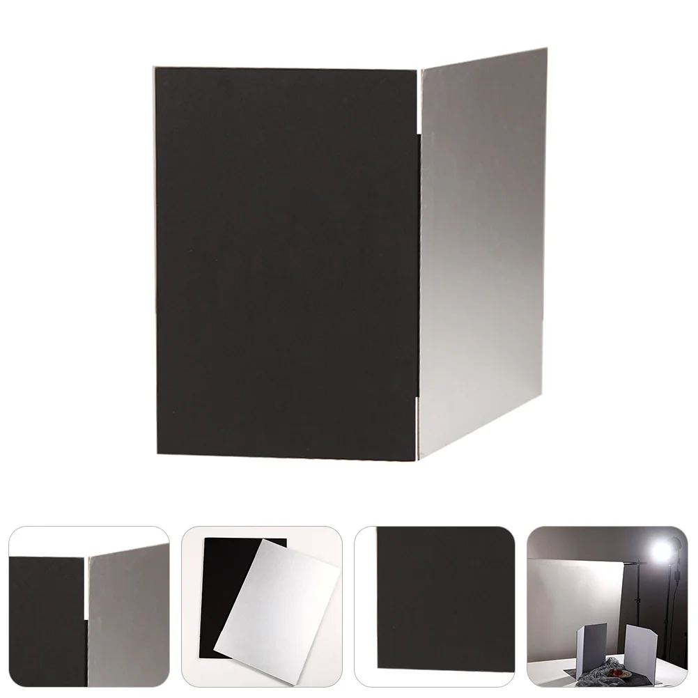

Photography Background Board Thickened Cardboard Dual-Sided Black White For Still Life Jewelry Shooting Backdrop Tool