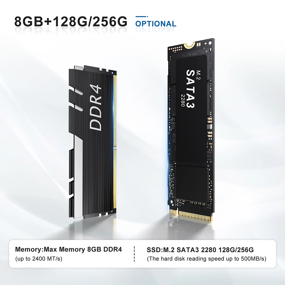 Beelink GK Mini Intel Celeron J4125 Pro четырехъядерный мини-ПК DDR4 мини-компьютер 4K двойной HDMI Двойной Wi-Fi BT4.0 1000 LAN