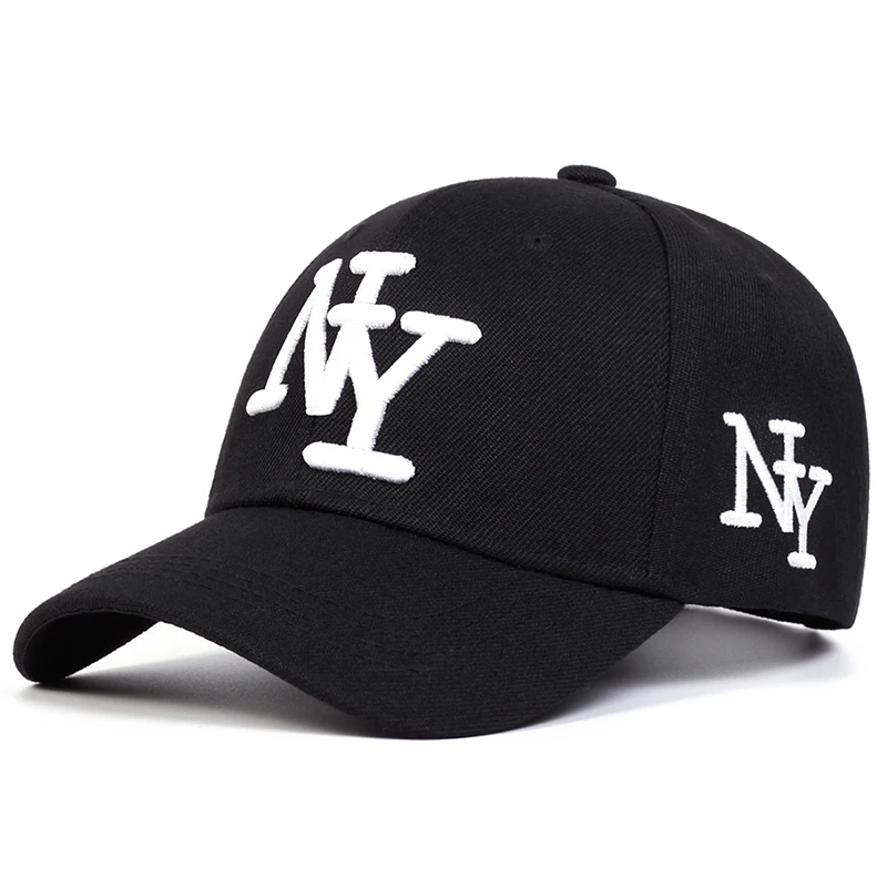 Unisex NY Letter Embroidery Baseball Caps Spring Autumn Outdoor Adjustable Casual Hats Sunscreen Hat