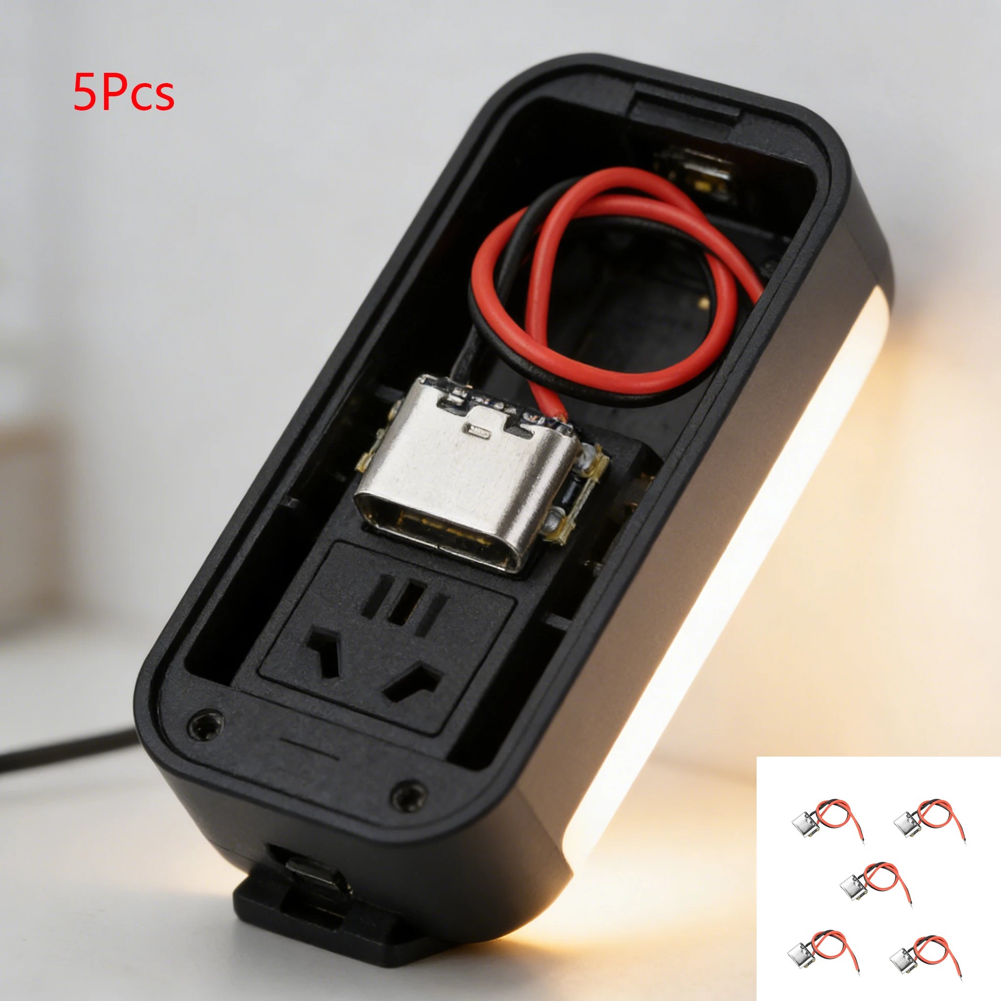 

5pcs 3.7V 4.2V 600mA Li-ion Charging Board for 18650 Lithium Battery Auto-Recharge With CC/CV Protection Type-C Interface