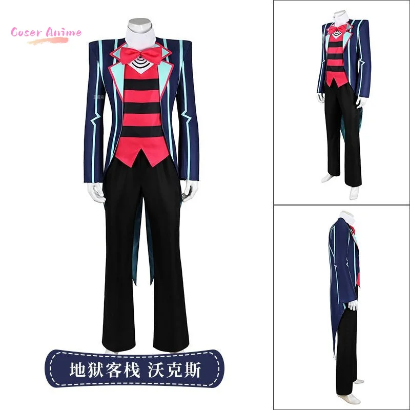 

Coser Vox Косплей Костюм Мультфильм Отель Униформа Хэллоуин Вечеринка для Женщин Мужчин Карнавальный Реквизит