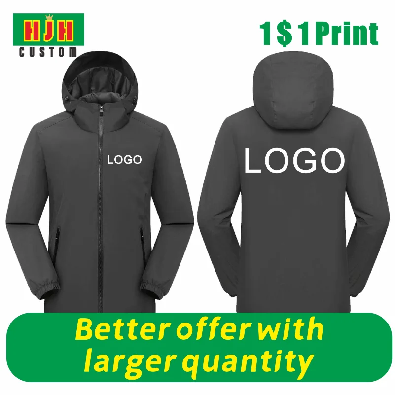 

Autumn And Winter Thin Men's Jacket Hoodie Customized Brand Logo Hoodie Windproof Waterproof Zipper Outdoor Sports Jacket