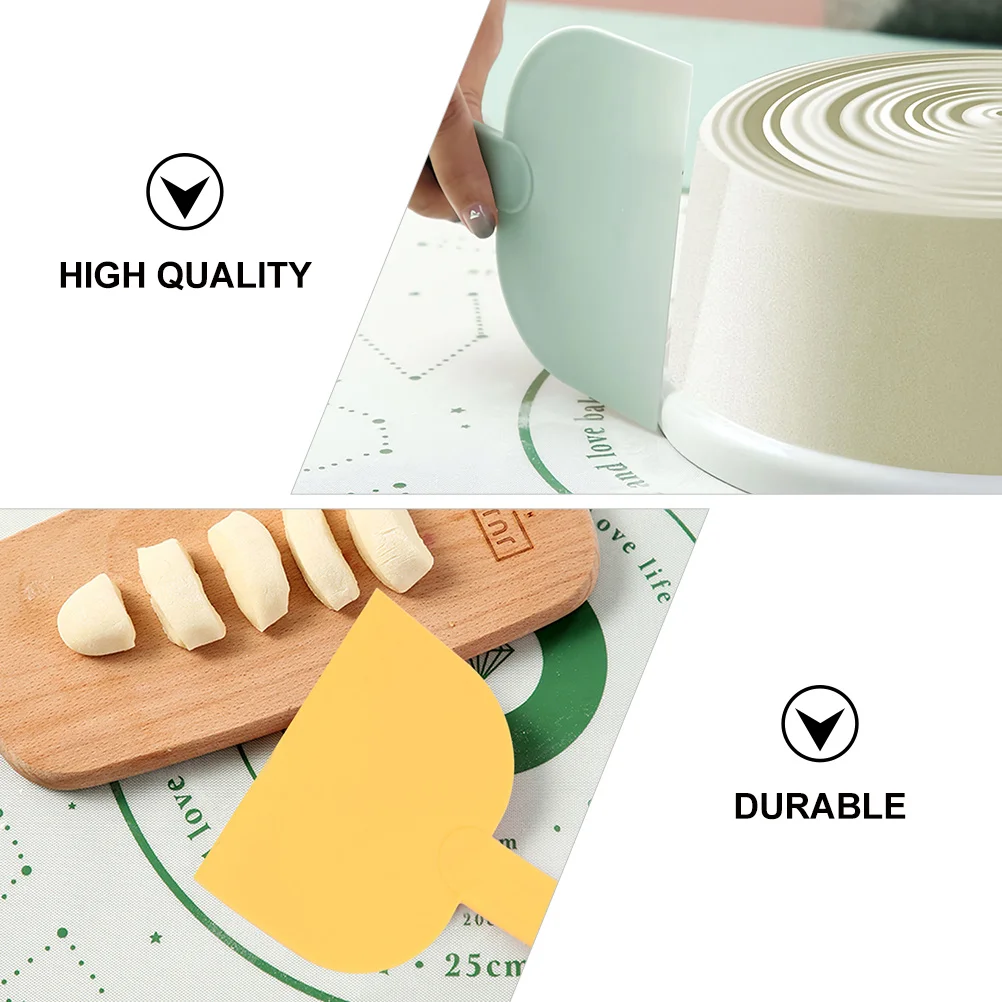 

3Pcs Versatile Flour Scraper and Dough Cutter Kitchen Gadget Non Adhesion Baking Tool for Bread Pizza Cake Cooking
