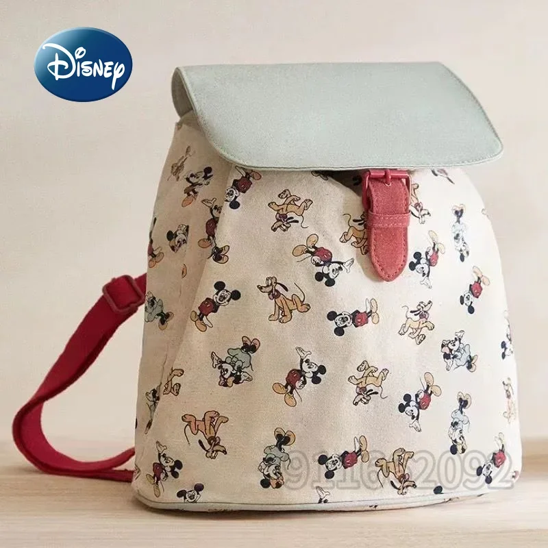 

Disney Mickey New Backpack Luxury Brand Fashion Women's Backpack Cartoon Fashion Large Capacity High Quality Girls' Schoolbag