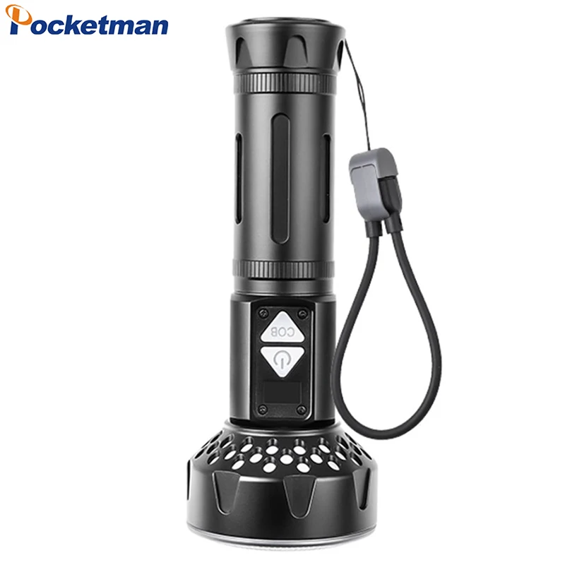 

Super Bright LED Flashlight Long Range USB Rechargeable Flashlights Outdoor Emergency Torch with Side Lights for Camping Hiking
