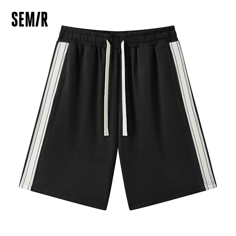

Мужские брюки Semir для дома, винтажные, спортивные, вязаные, с цветными блоками, на шнурке, с эластичным поясом, летняя коллекция 2026