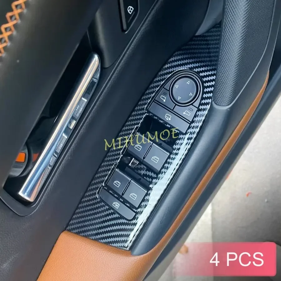 

Carbon Fiber Interior Door Window Switch Control Panel Cover Trims For Mazda CX-50 CX50 2023 2024 2025