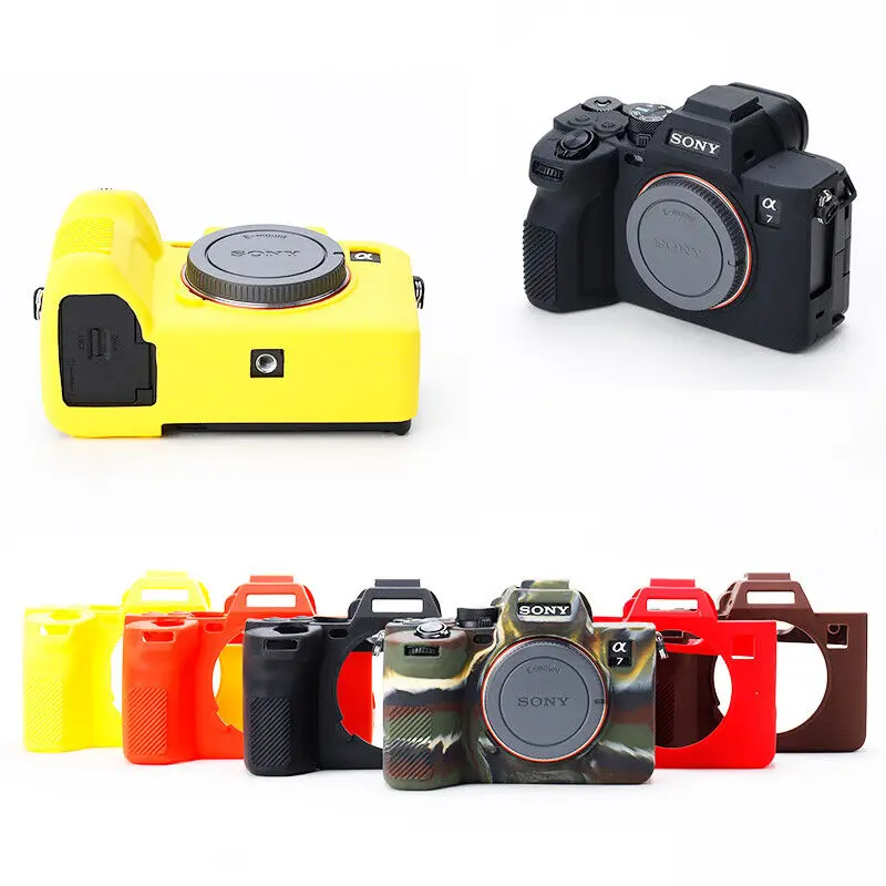 A7M4 Soft Silicone Armor Skin Case Body Cover Protector Mirrorless Camera Bag For Sony A7 IV A7IV ILCE-7M4