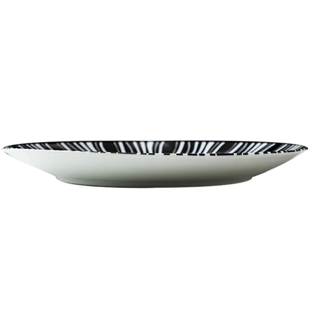

Ceramic Plate Household Dinner Plate Large Capacity Serving Platter for Steak Dessert Fruits Pasta Snacks