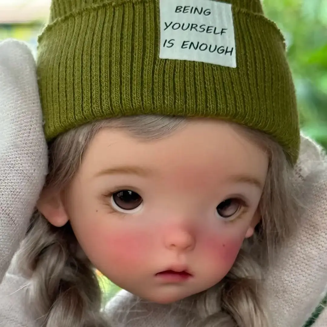 

BJD doll 1/6 diandi baby big head set high-end resin tongue sticking girl's head is just a head