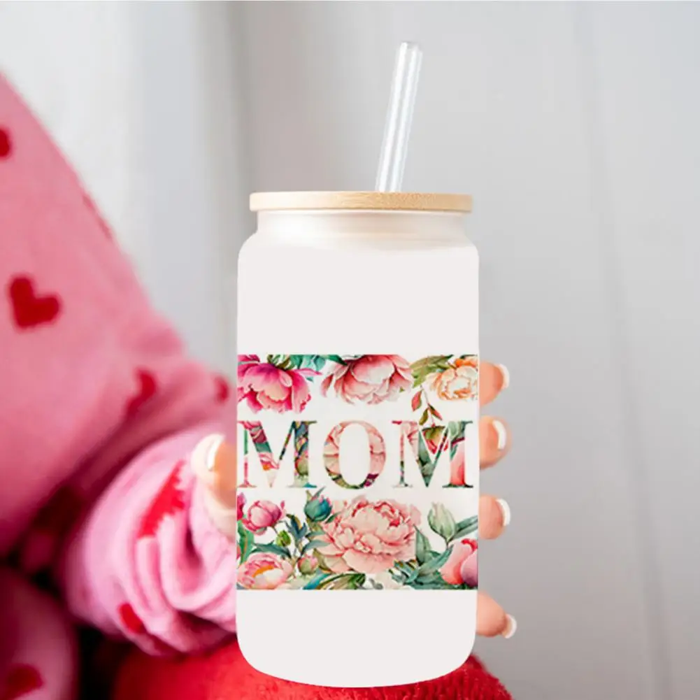 Diy Sticker Cartoon Cup Sticker Diy Transfer Decals for Glass Furniture Ceramics Water Bottle Wrap Decals Coffee Cup Decorations