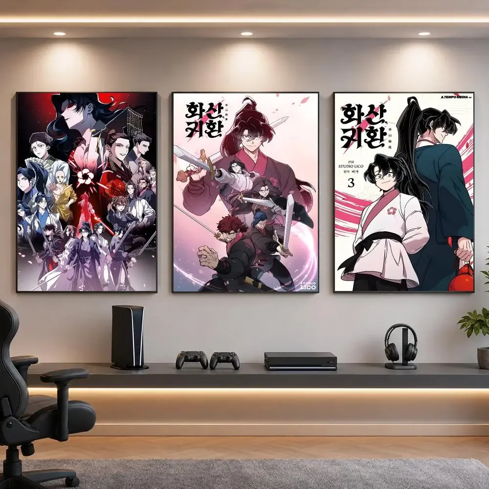 Manhwa R-Return of Blossoming Blade Poster HD Removable Wall Art Gift Bedroom Lounge Dorm Office Gaming Cafe Bars