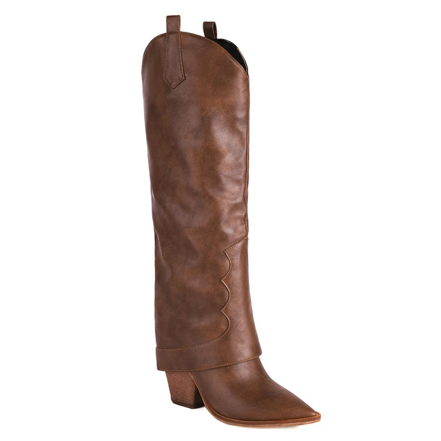 Black Western Fold Over Boots Various buy Sizes