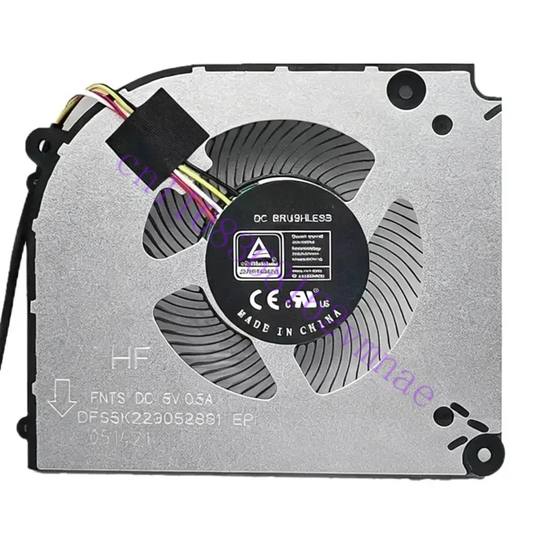 CPU GPU Cooling Fan for Machenike F117-7Plus / L17 Gen 12 Gaming Laptop MKNP55HK RTX 3050 3060 Cooler Radiator FNTS FNTR DC 5V