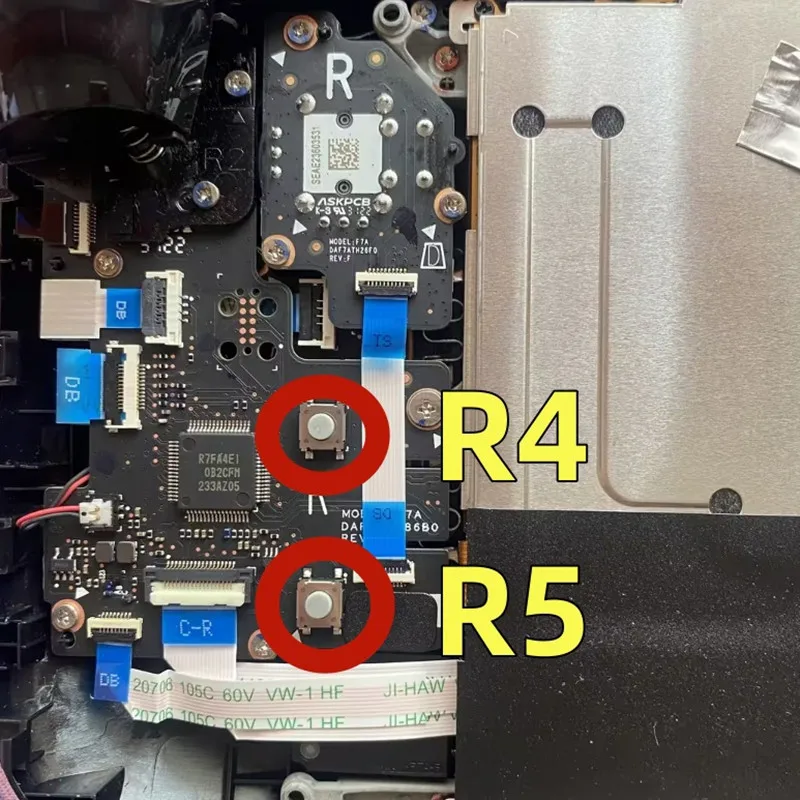 12 buah/lot tombol sakelar On/Off taktil L4L5 R4R5 untuk dek uap L4 L5 R4 R5 bagian perbaikan pengganti